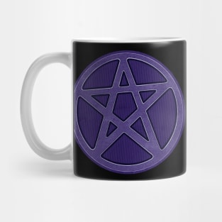 Purple  Stone Effect Pentagram Mug